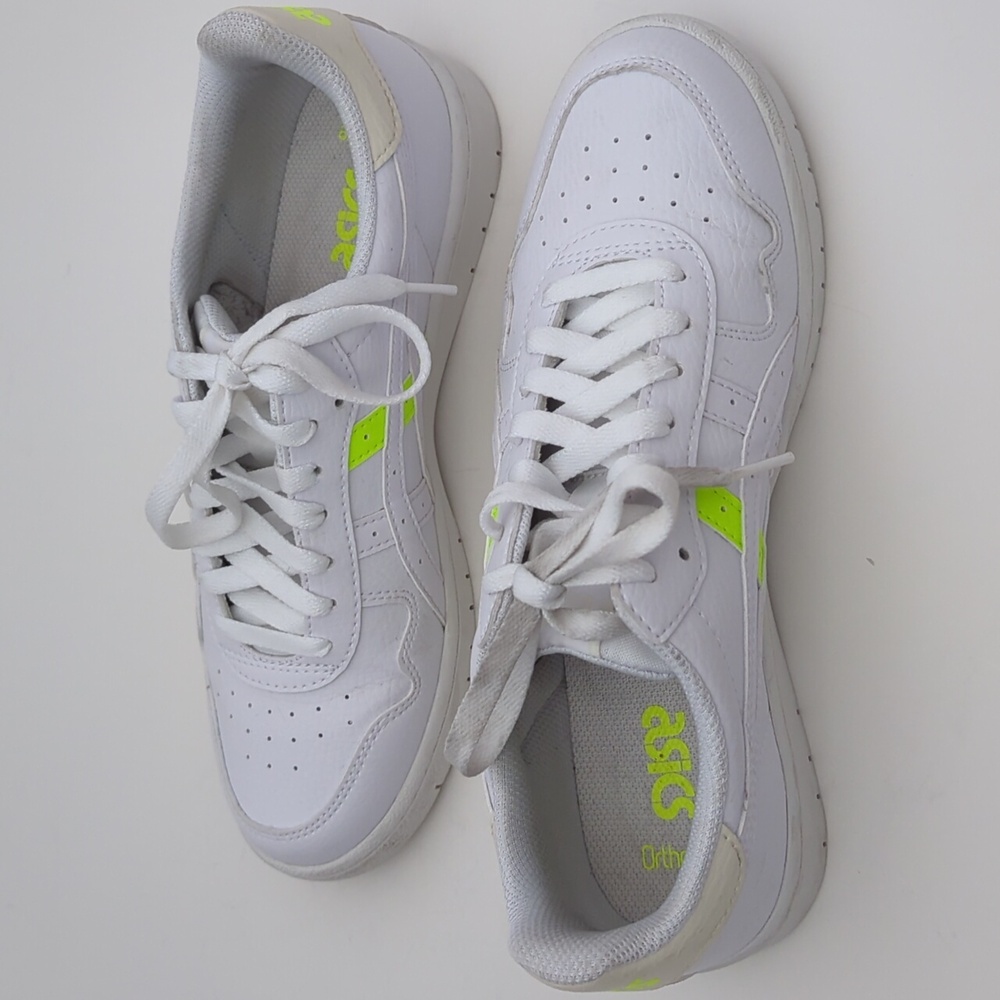 Asics Women's White/Neon Sneakers Size 9
